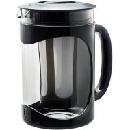 Primula Burke Deluxe Cold Brew Iced Coffee Maker, Comfort Grip Handle, Durable Glass Carafe, Removable Mesh Filter, Perfect 6 Cup Size, Dishwasher Safe, 1.6 qt, Black