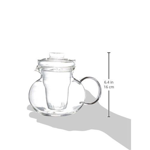  Primula Blossom 40 oz Glass Teapot Gift Set - Includes Infuser, 12 Flowering Teas