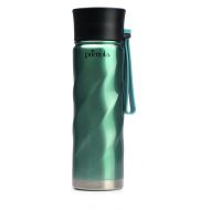 Primula Tea Infuser Tumbler Double Wall - Stainless Steel Micro Filter for Brewing On The Go, 18 oz, Teal