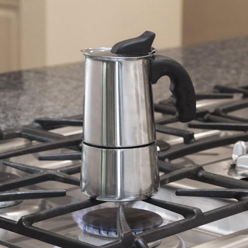  Primula PES-4604 Stainless Steel Stovetop Espresso Coffee Maker, 4-Cup