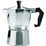 Primula Classic Stovetop Espresso and Coffee Maker, Moka Pot for Italian and Cuban Cafe Brewing, Greca Coffee Maker, Cafeteras, 3 Espresso Cups, Silver