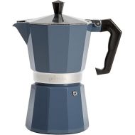 Primula Classic Stovetop Espresso and Coffee Maker, Moka Pot for Italian and Cuban Cafe Brewing, Greca Coffee Maker, Cafeteras, 6 Espresso Cups, Blue