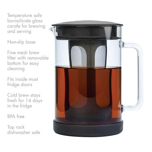  Primula PCBBK-5351 Pace Cold Brew Iced Coffee Maker, 51 oz, Black