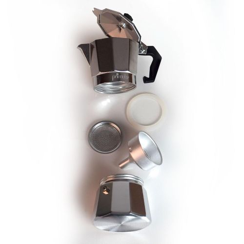  Primula Aluminum Maker Bold, Full Body Espresso  Easy to Use  Makes 1 Cup