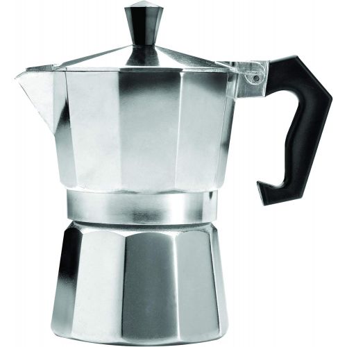  Primula Stovetop Espresso and Coffee Maker, Moka Pot for Classic Italian and Cuban Cafe Brewing, Cafetera, Three Cup