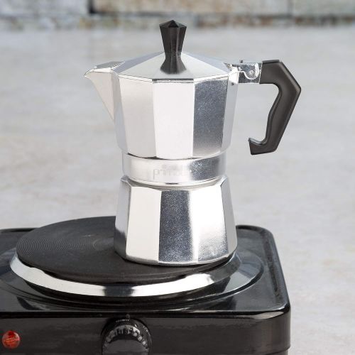 Primula Stovetop Espresso and Coffee Maker, Moka Pot for Classic Italian and Cuban Cafe Brewing, Cafetera, Three Cup
