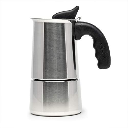  Primula Premium Stainless Steel Stovetop Espresso and Coffee Maker, Moka Pot for Classic Italian Style Cafe Brewing, Six Cup