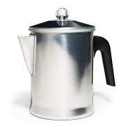 Primula TPA-3609 Today Aluminum Stove Top Percolator Maker Durable, Brew Coffee On Stovetop, Grill Or Campfire, 9 Cup