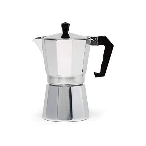  Primula Stovetop Espresso and Coffee Maker, Moka Pot for Classic Italian and Cuban Cafe Brewing, Cafetera, Six Cup