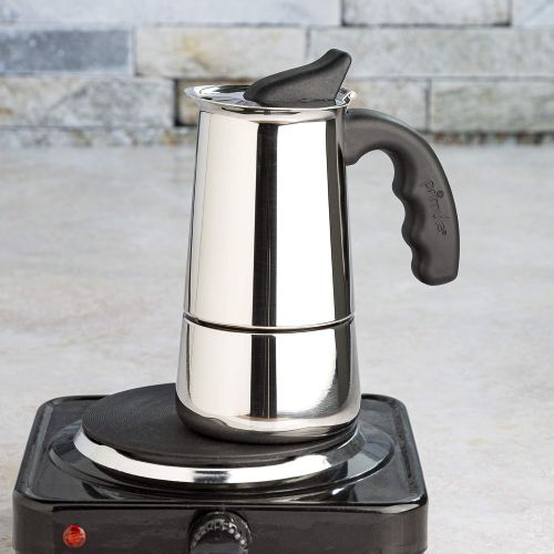  Primula Stainless Steel 6 Cup Espresso Maker