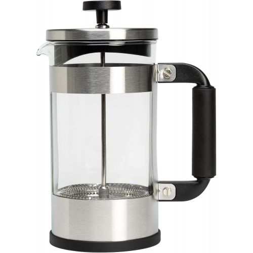  Primula Melrose French Tea Maker, Stainless Steel Coffee Press, Premium Filtration with No Grounds, Heat Resistant Borosilicate Glass, 8 Cup