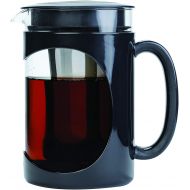 [아마존베스트]Primula Burke Deluxe Cold Brew Iced Coffee Maker, Comfort Grip Handle, Durable Glass Carafe, Removable Mesh Filter, Perfect 6 Cup Size, Dishwasher Safe, 1.6 Qt, Black