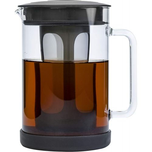  [아마존베스트]Primula Pace Cold Brew Iced Coffee Maker with Durable Glass Pitcher and Airtight Lid, Dishwasher Safe, Perfect 6 Cup Size, 1.6 Qt