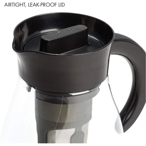  [아마존베스트]Primula Flavor Airtight Cold Brew Coffee or Iced Tea Maker Shatterproof Durable Plastic Construction, Leak-Proof, 2.7 Quart, Black