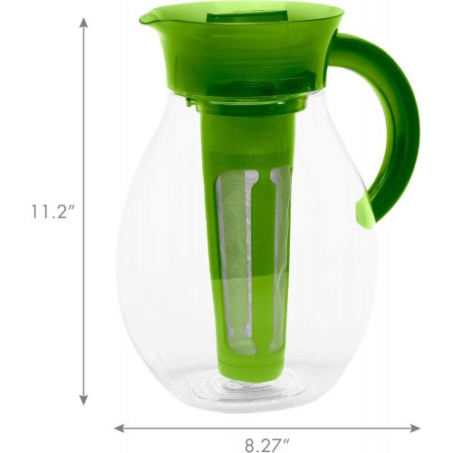  [아마존베스트]Primula The Big Iced Tea Maker Infusion, Brewer, Large Capacity, Beverage Pitcher, 1 Gallon, Green