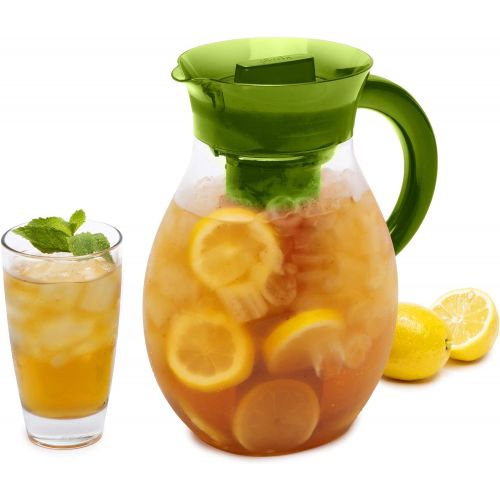  [아마존베스트]Primula The Big Iced Tea Maker Infusion, Brewer, Large Capacity, Beverage Pitcher, 1 Gallon, Green