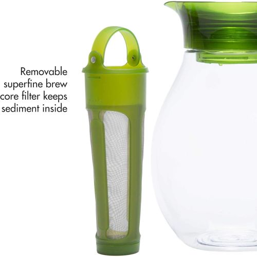  [아마존베스트]Primula The Big Iced Tea Maker Infusion, Brewer, Large Capacity, Beverage Pitcher, 1 Gallon, Green