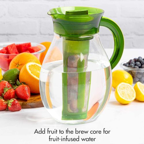  [아마존베스트]Primula The Big Iced Tea Maker Infusion, Brewer, Large Capacity, Beverage Pitcher, 1 Gallon, Green