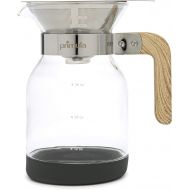 Primula Coffee Dripper Pour Over Maker Brewer Pot, Borosilicate Glass, Easy to Use and Clean, 36 oz, Light Wood