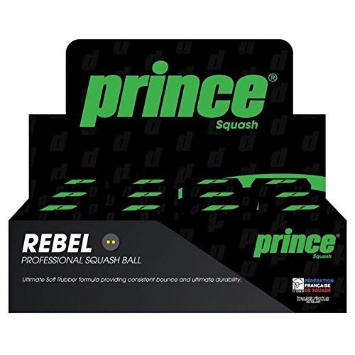  Prince Rebel (DYD) Squash Ball BOX (12-Balls)