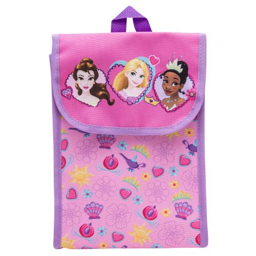  Disneys Princess Backpack Combo Set - Girls 6 Piece Backpack Set (Pink)