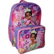 Princess Girls Tiana 16 Backpack W/ Detachable Lunch Box