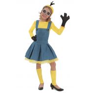 Princess Paradise Minions Girl Jumper Costume, Blue/Yellow, Medium