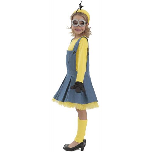  Princess Paradise Minions Girl Jumper Costume, Blue/Yellow, Medium