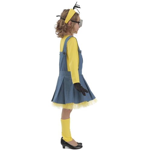 Princess Paradise Minions Girl Jumper Costume, Blue/Yellow, Medium