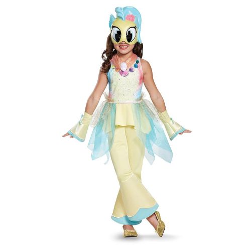  Princess Skystar Movie Deluxe Costume, Yellow, Medium (7-8)