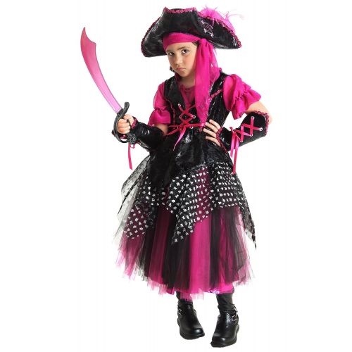  Princess Paradise Caribbean Pirate Costume, Small