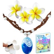 Princess Charms MOANA NECKLACE 3 Flower Clips & E-Book