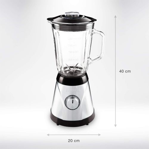  Princess 212023 01.212023.01.001 Standmixer Power-1,5 L-Edelstahlgehause, Rostfreier Stahl