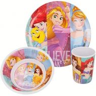 Princess Disney Kinderservice mit Teller, Mueslischuessel und Trinkbecher (u02) aus Melamin