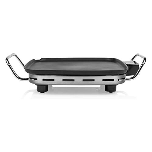  Princess 01.102210.01.404 - Tischgrill Mini, abnehmbarer und einstellbarer Thermostat, 28 x 28 cm, schwarz