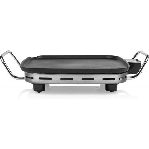  Princess 01.102210.01.404 - Tischgrill Mini, abnehmbarer und einstellbarer Thermostat, 28 x 28 cm, schwarz