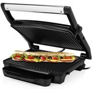Princess Panini 01.112415.01.001 High Quality Contact Grill with Movable Lid Stainless Steel Black / Stainless Steel
