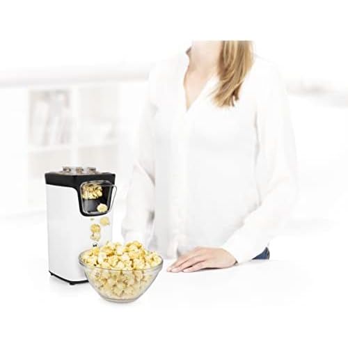  Princess Popcornmaschine - Popcorn per Heissluft, mit transparentem Deckel, Nachfuelloeffnung, 1100 Watt, 292986