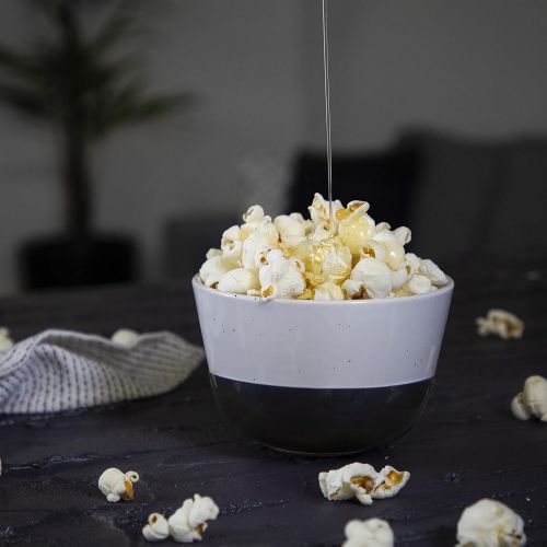  Princess Popcornmaschine - Popcorn per Heissluft, mit transparentem Deckel, Nachfuelloeffnung, 1100 Watt, 292986