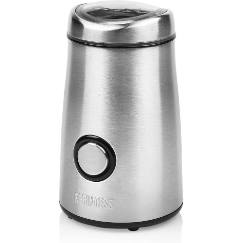  Princess 01.242196.01.001 Kaffeemuehle Edelstahl Deluxe 50 g - Edelstahlgehause, 150 W, silber