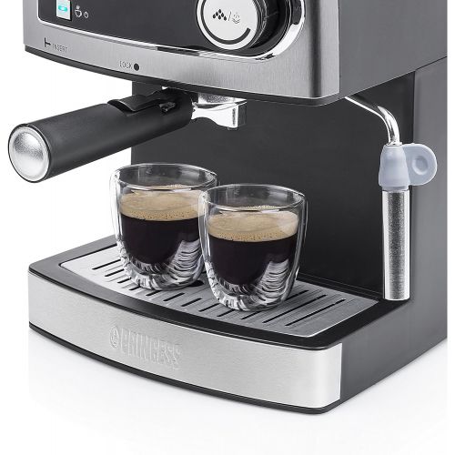  Princess 01.249407.01.001 Espressomaschine 15 bar - 1.6 L Wassertank, 850 W, grau