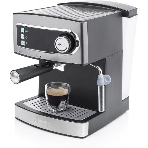  Princess 01.249407.01.001 Espressomaschine 15 bar - 1.6 L Wassertank, 850 W, grau