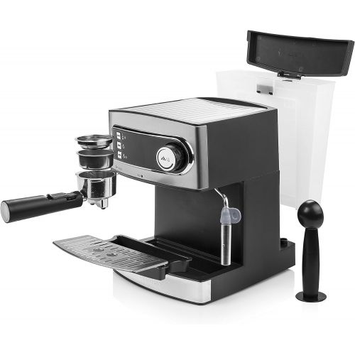  Princess 01.249407.01.001 Espressomaschine 15 bar - 1.6 L Wassertank, 850 W, grau