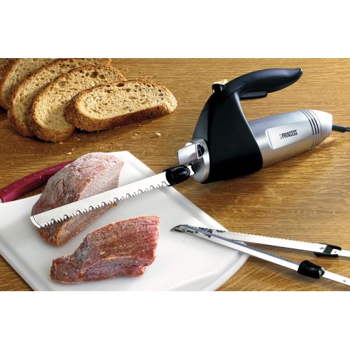  Princess Universal Elektromesser - fuer Brot, Fleisch und Tiefkuehlkost, mit Universal- Tiefkuehlmesser, 180 Watt, 492952