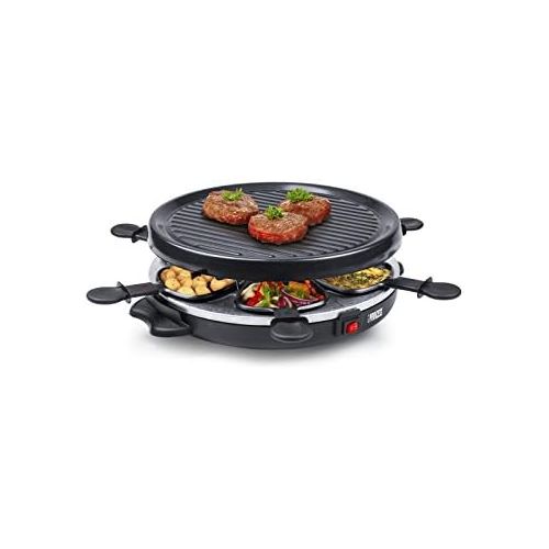  Princess 162725 Raclette und Antihaftbeschichtung Grill-Set fuer 6 Personen, 800 Watt