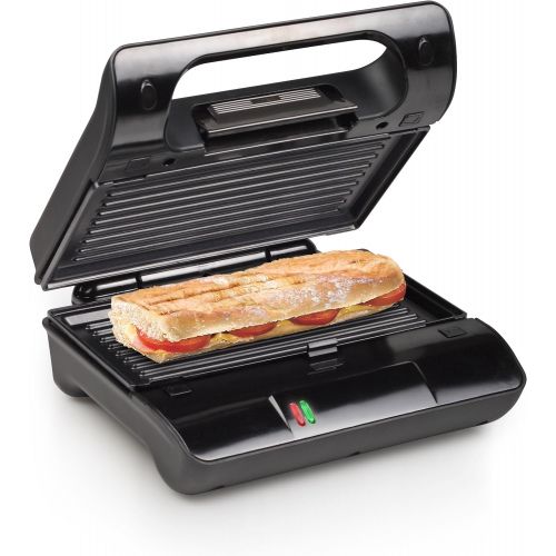  Princess Kontaktgrill 117001, Sandwich Maker mit entnehmbaren Grillplatten, 700 Watt, 23x13cm Grillflache, 0,75m Kabellange, antihaftbeschichtet