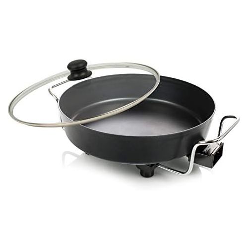  Princess Multi Wonder Chef Elektropfanne - 35cm Ø Bratflache, 5,4 Liter Fassungsvermoegen, 1800 Watt, regelbare Heizstufe, inkl. 2 Holzspatel, 0,9 m Kabelzuleitung, 162367