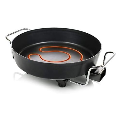  Princess Multi Wonder Chef Elektropfanne - 35cm Ø Bratflache, 5,4 Liter Fassungsvermoegen, 1800 Watt, regelbare Heizstufe, inkl. 2 Holzspatel, 0,9 m Kabelzuleitung, 162367