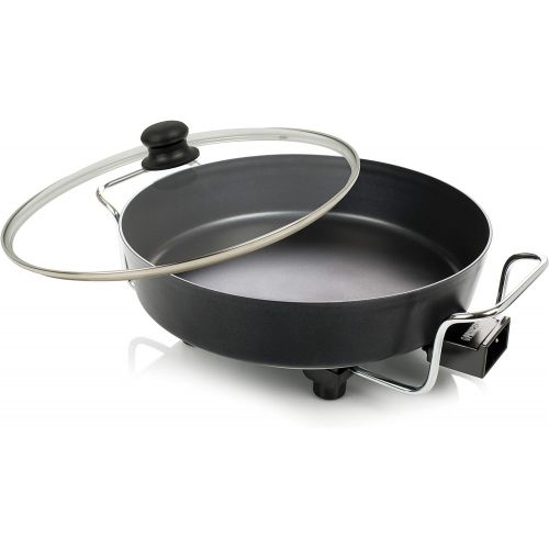  Princess Multi Wonder Chef Elektropfanne - 35cm Ø Bratflache, 5,4 Liter Fassungsvermoegen, 1800 Watt, regelbare Heizstufe, inkl. 2 Holzspatel, 0,9 m Kabelzuleitung, 162367