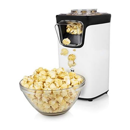  Princess Popcornmaschine - Popcorn per Heissluft, mit transparentem Deckel, Nachfuelloeffnung, 1100 Watt, 292986